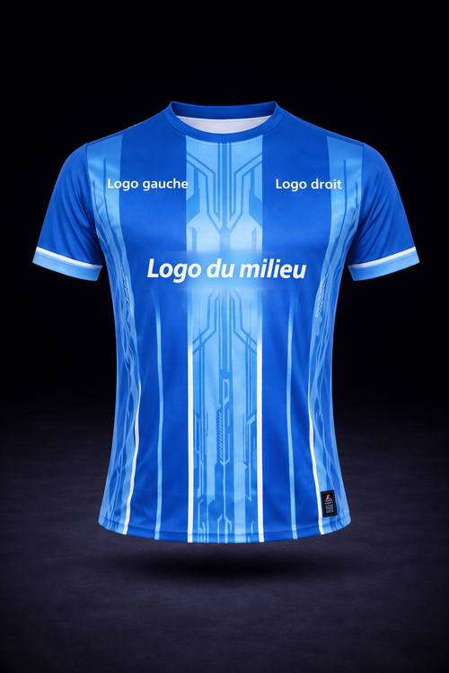 Maillots thaï personnalisables (bleu ciel)